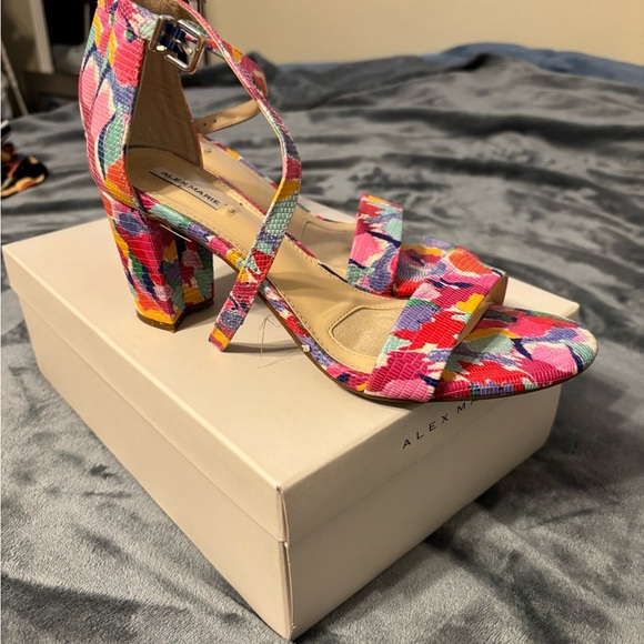 Alex Marie Colorful Patterned Heels - Picture 2 of 7